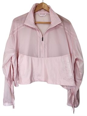 LULULEMON Lightweight Woven Side-Snap Anorak Pullover Jacket In flush pink
